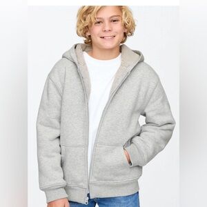 GAP Sherpa lined zipper hoodie